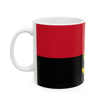 Angola Flag Coffee Mug | Angolan Pride Ceramic Tea Mug 11oz & 15oz | Rep Ya Flag