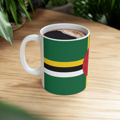 Dominica Flag Coffee Tea Mug 11oz 15oz | Rep Ya Flag Ceramic Mug