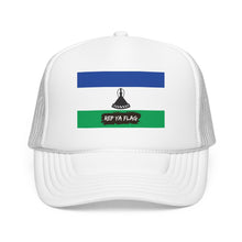 Lesotho Flag Foam Trucker Hat | Basotho Pride Snapback Cap | Rep Ya Flag
