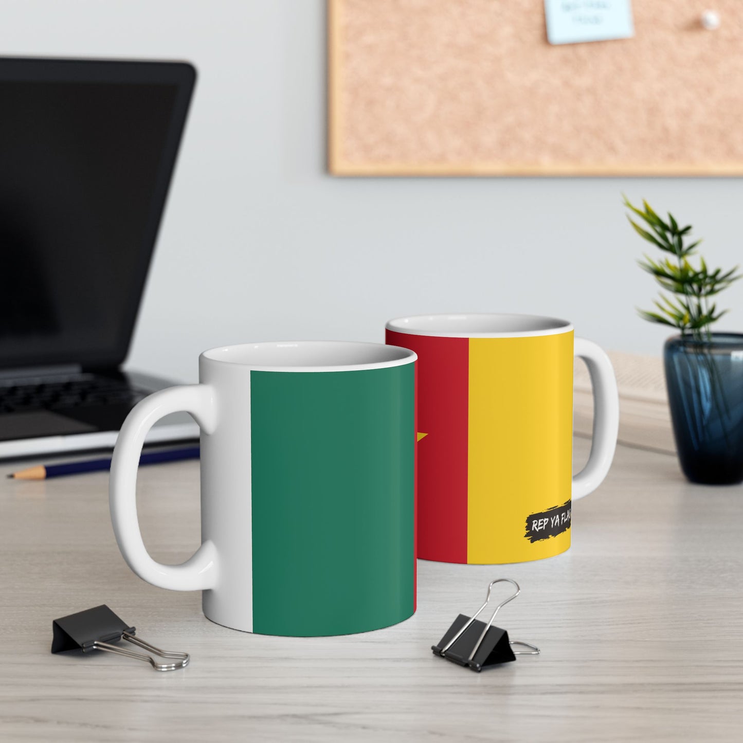 Cameroon Flag Coffee Tea Mug 11oz 15oz | Cameroonian Heritage Mug | Rep Ya Flag