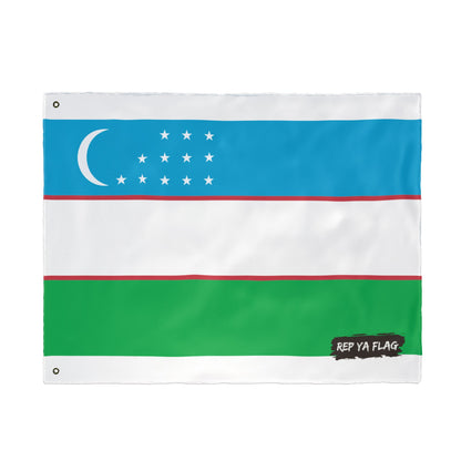 Uzbekistan Flag Double Sided Flag, Outdoor Garden Banner | Country Flag