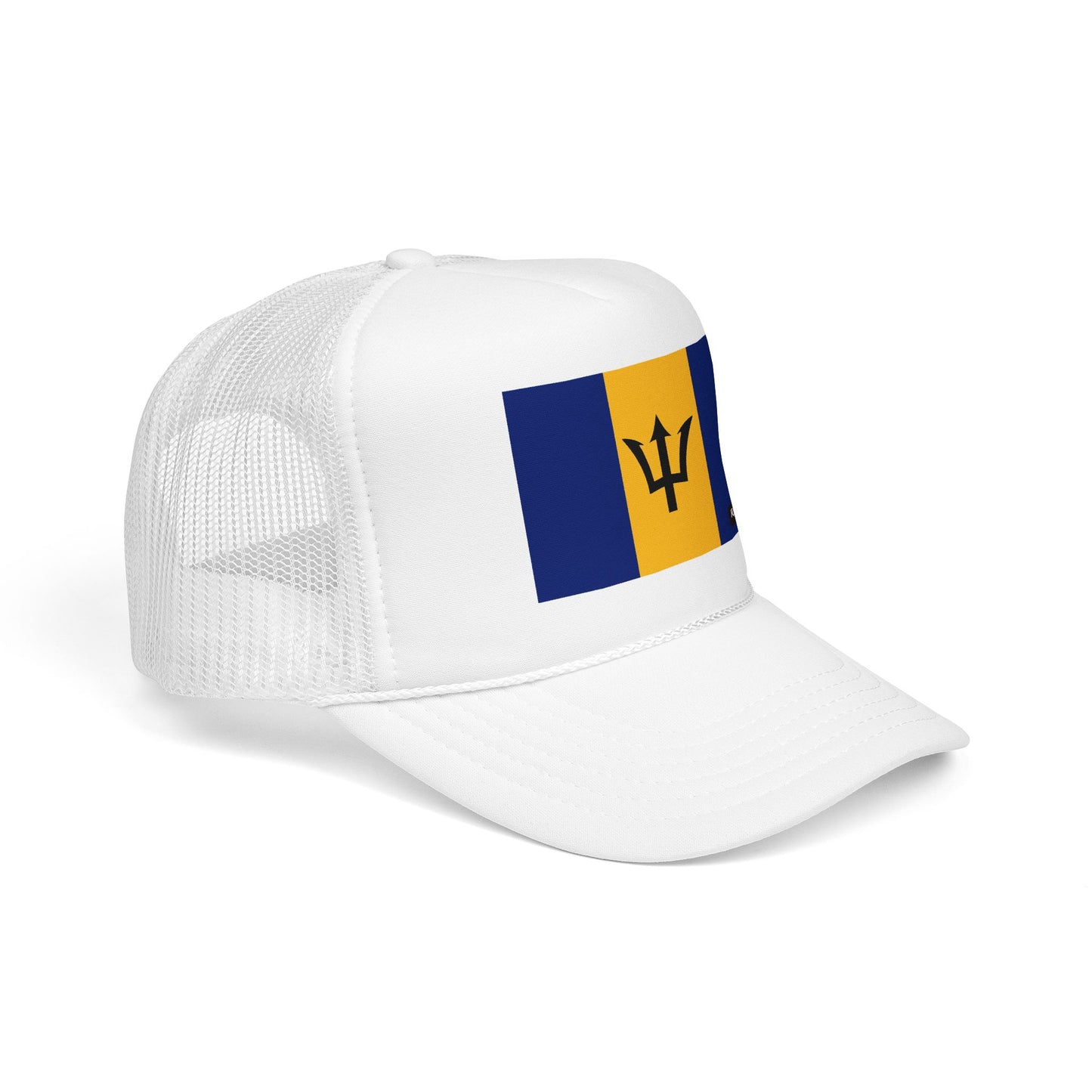 Barbados Flag Foam Trucker Hat | Barbadian Pride Snapback Cap | Rep Ya Flag