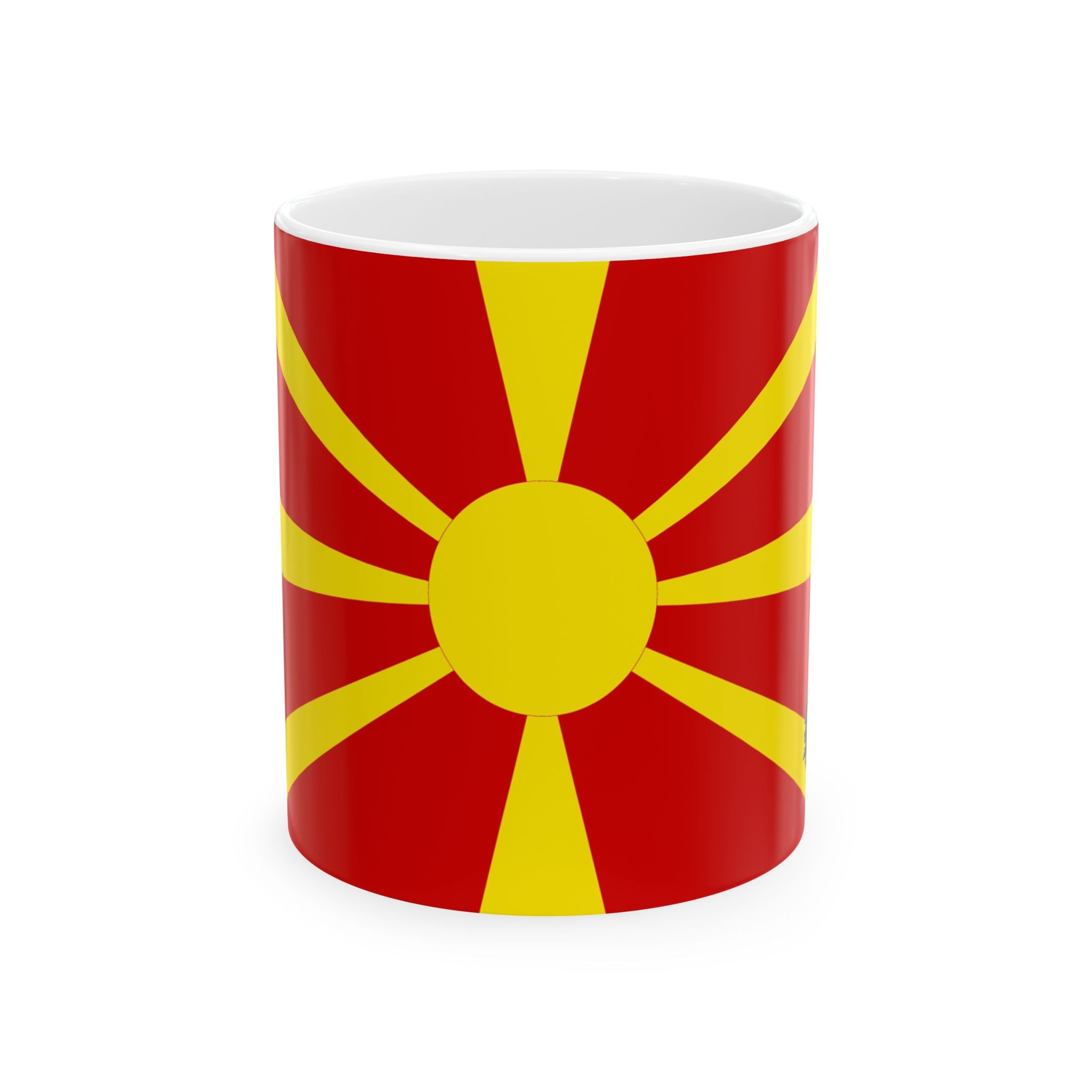 North Macedonia Flag Coffee Tea Mug 11oz 15oz | Rep Ya Flag Ceramic Mug