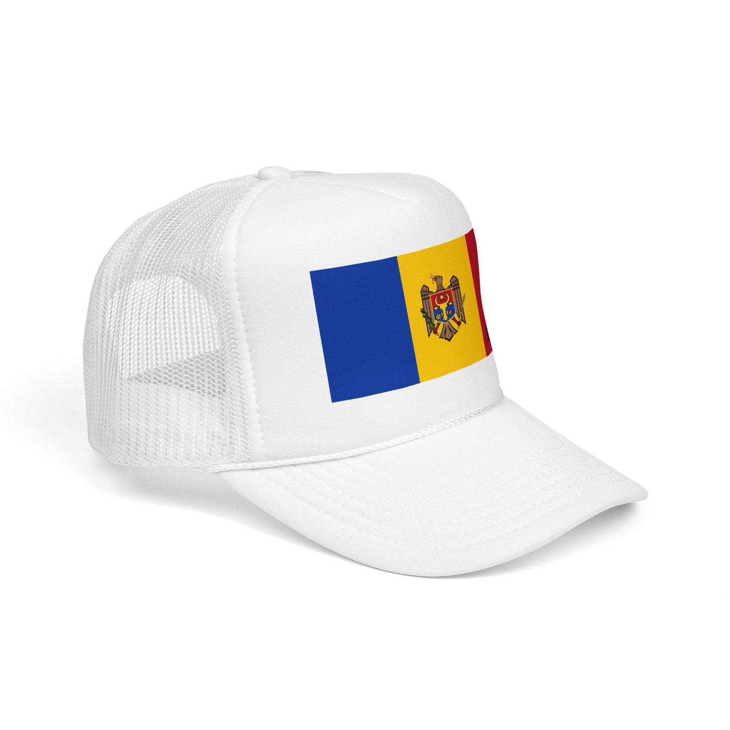 Moldova Flag Foam Trucker Hat | Moldova Pride Snapback Cap | Rep Ya Flag