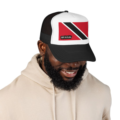 Trinidad and Tobago Flag Foam Trucker Hat | Rep Ya Flag design