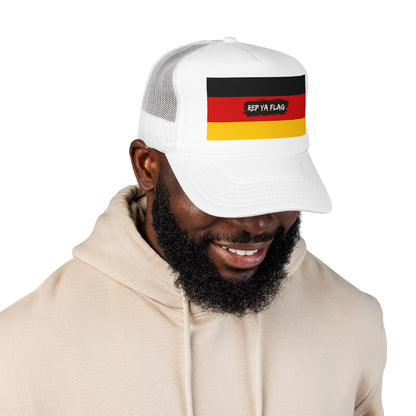 Germany Flag Foam Trucker Hat | German Pride Snapback Cap | Rep Ya Flag