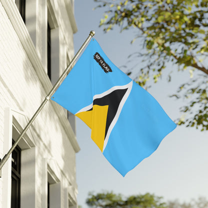Saint Lucia Flag Garden Banner | Double Sided Outdoor Flag | Rep Ya Flag