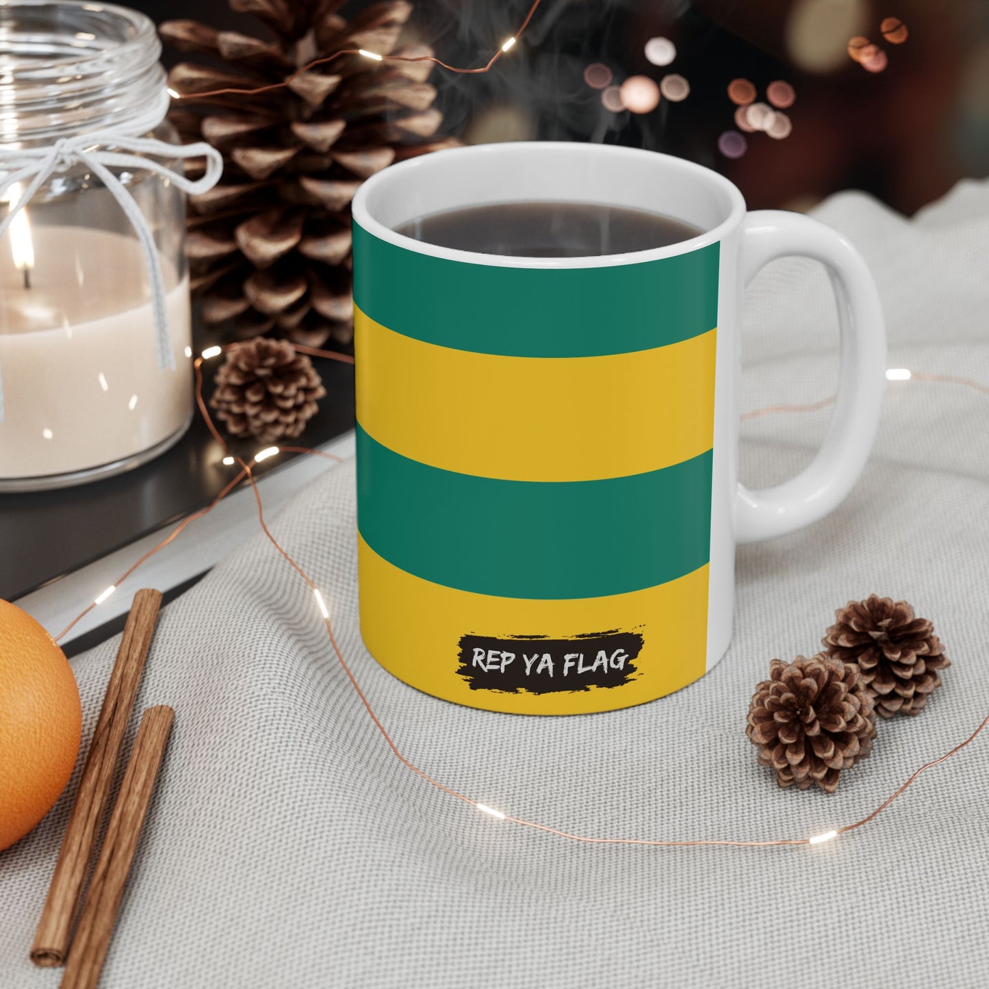 Togo Flag Coffee Tea Mug 11oz 15oz | Rep Ya Flag Ceramic Mug