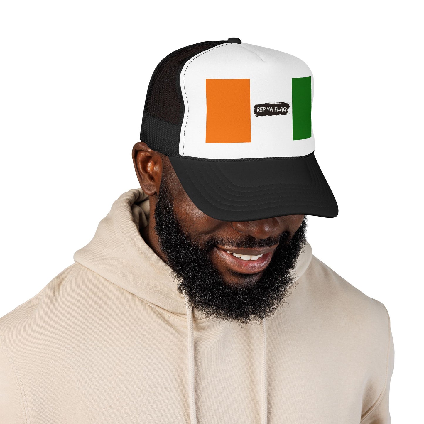 Côte d'Ivoire (Ivory Coast) Flag Foam Trucker Hat | Ivorian Pride Snapback Cap | Rep Ya Flag