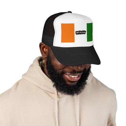 Côte d'Ivoire (Ivory Coast) Flag Foam Trucker Hat | Ivorian Pride Snapback Cap | Rep Ya Flag