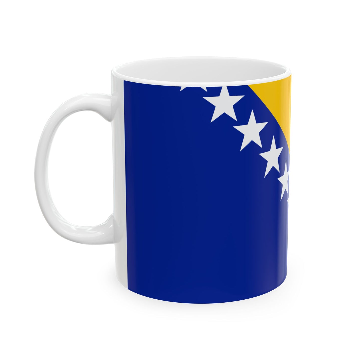 Bosnia & Herzegovina Flag Coffee Mug | Bosnian Pride Ceramic Tea Mug 11oz & 15oz | Rep Ya Flag