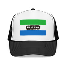 Sierra Leone Flag Foam Trucker Hat | Sierra Leonean Pride Snapback Cap | Rep Ya Flag