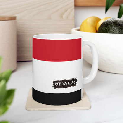 Yemen Flag Mug Ceramic Coffee Cup | 11oz 15oz | Rep Ya Flag