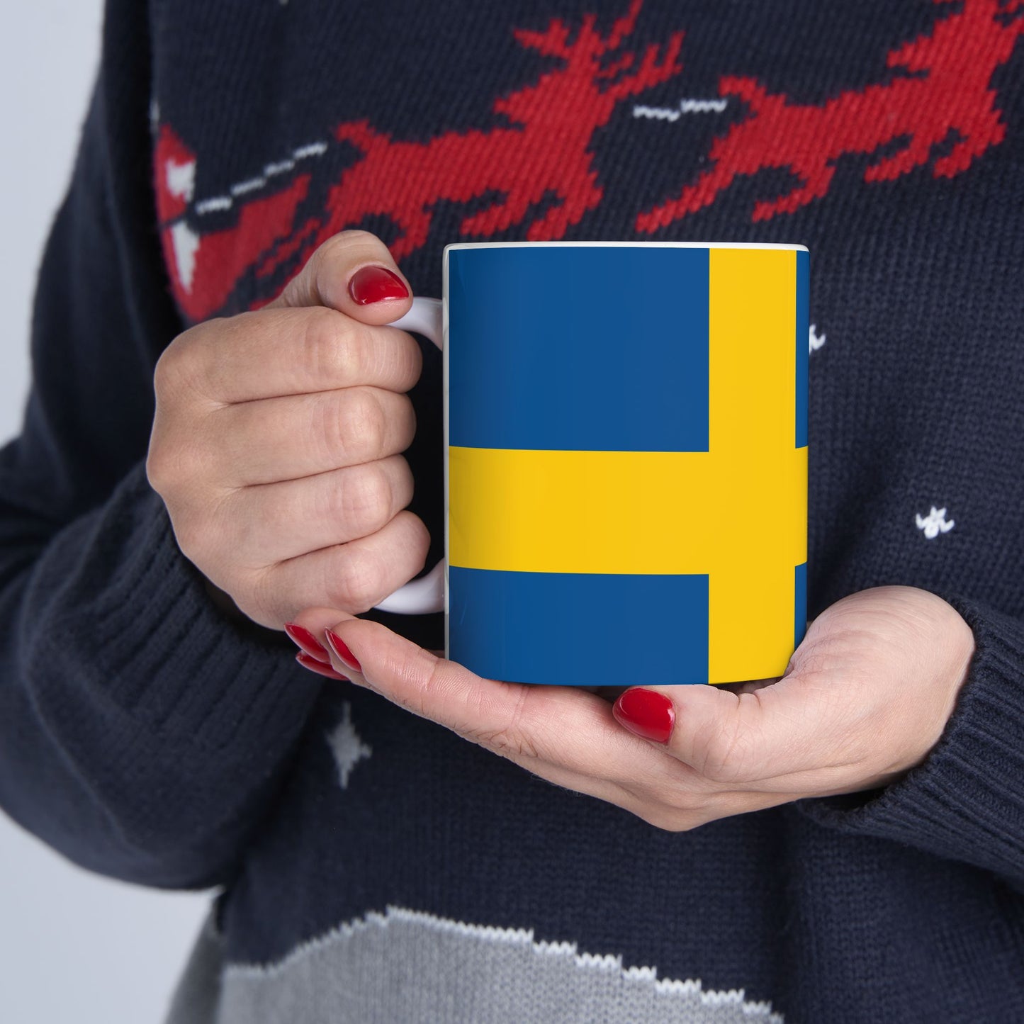 Sweden Flag Coffee Tea Mug 11oz 15oz | Rep Ya Flag Ceramic Mug