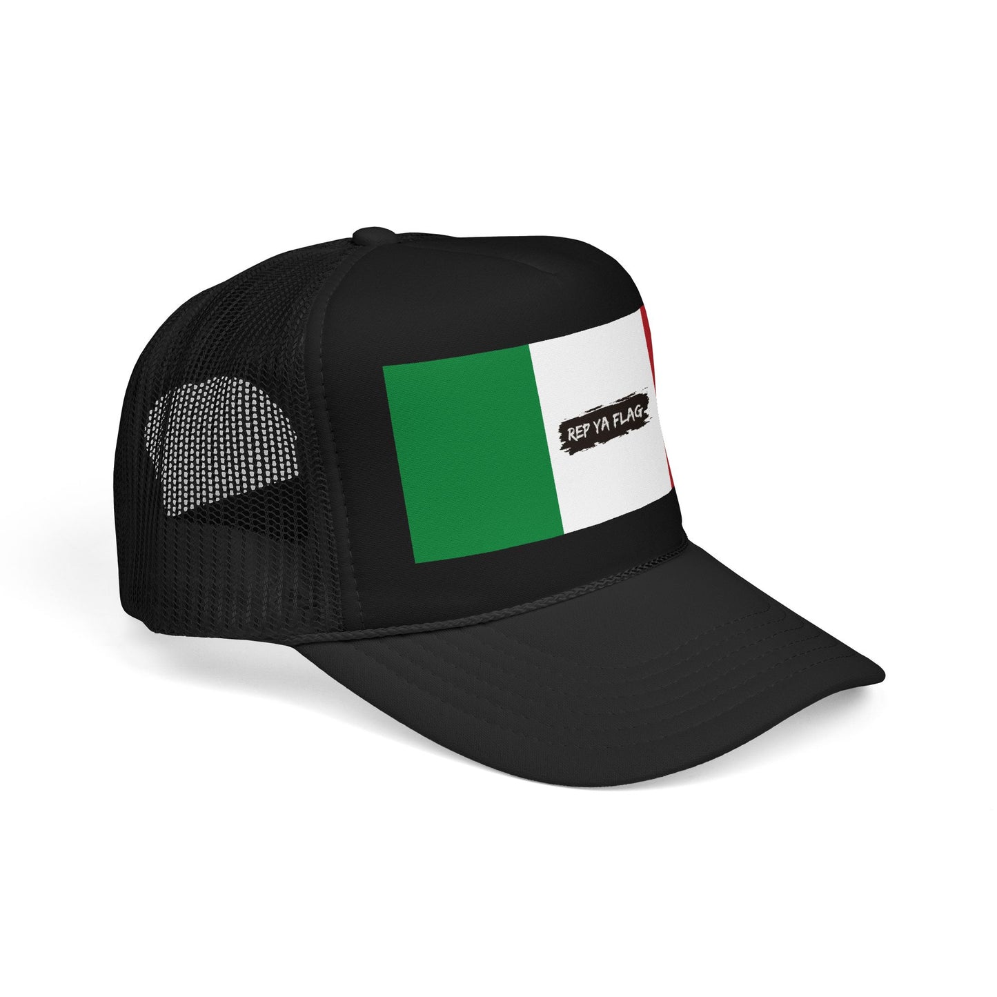 Italy Flag Foam Trucker Hat | Italian Pride Snapback Cap | Rep Ya Flag