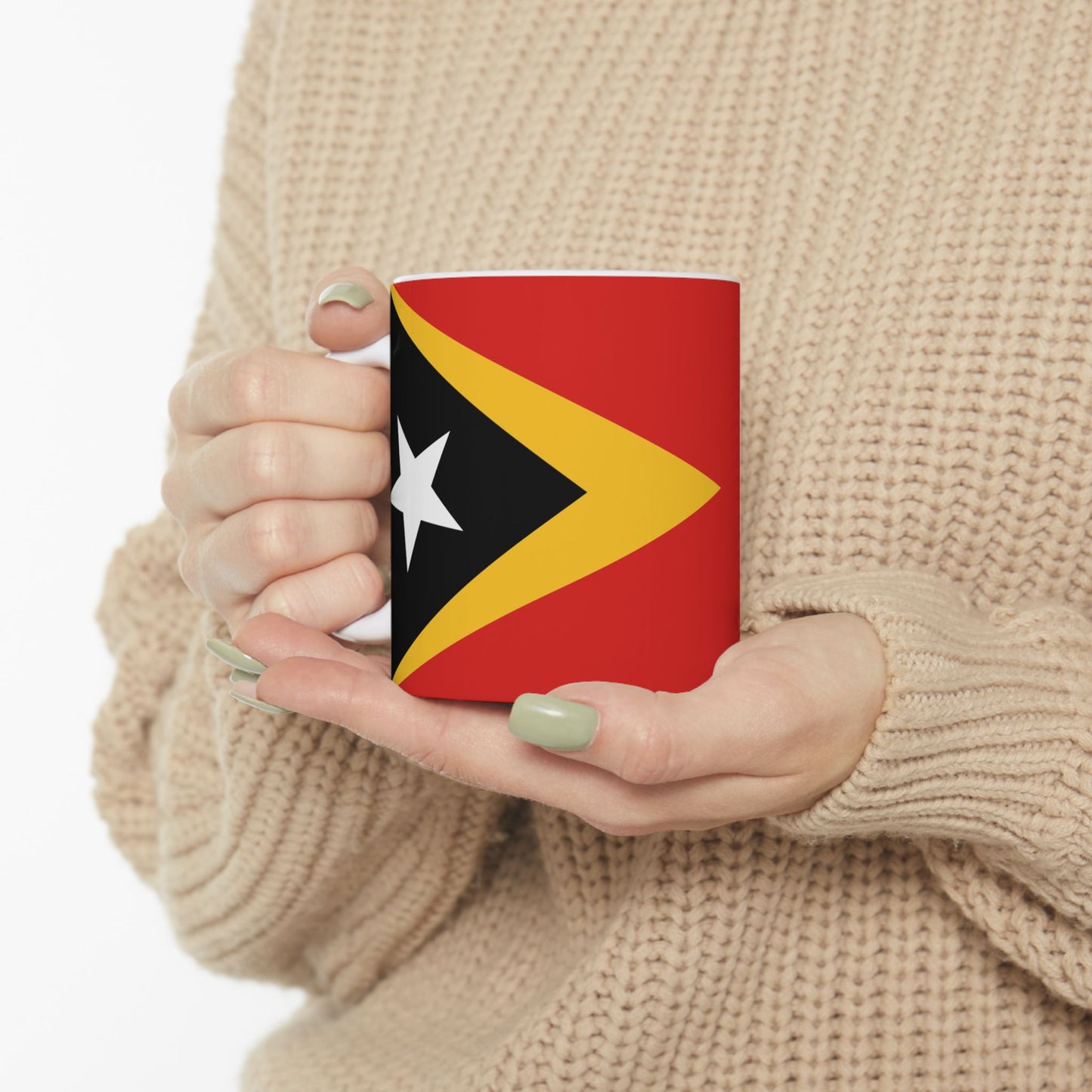Timor-Leste Flag Coffee Tea Mug 11oz 15oz | Rep Ya Flag Ceramic Mug