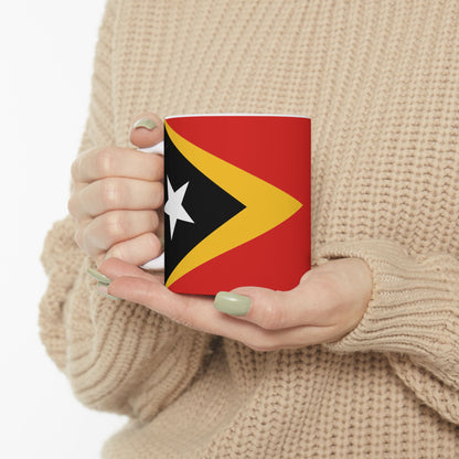 Timor-Leste Flag Coffee Tea Mug 11oz 15oz | Rep Ya Flag Ceramic Mug