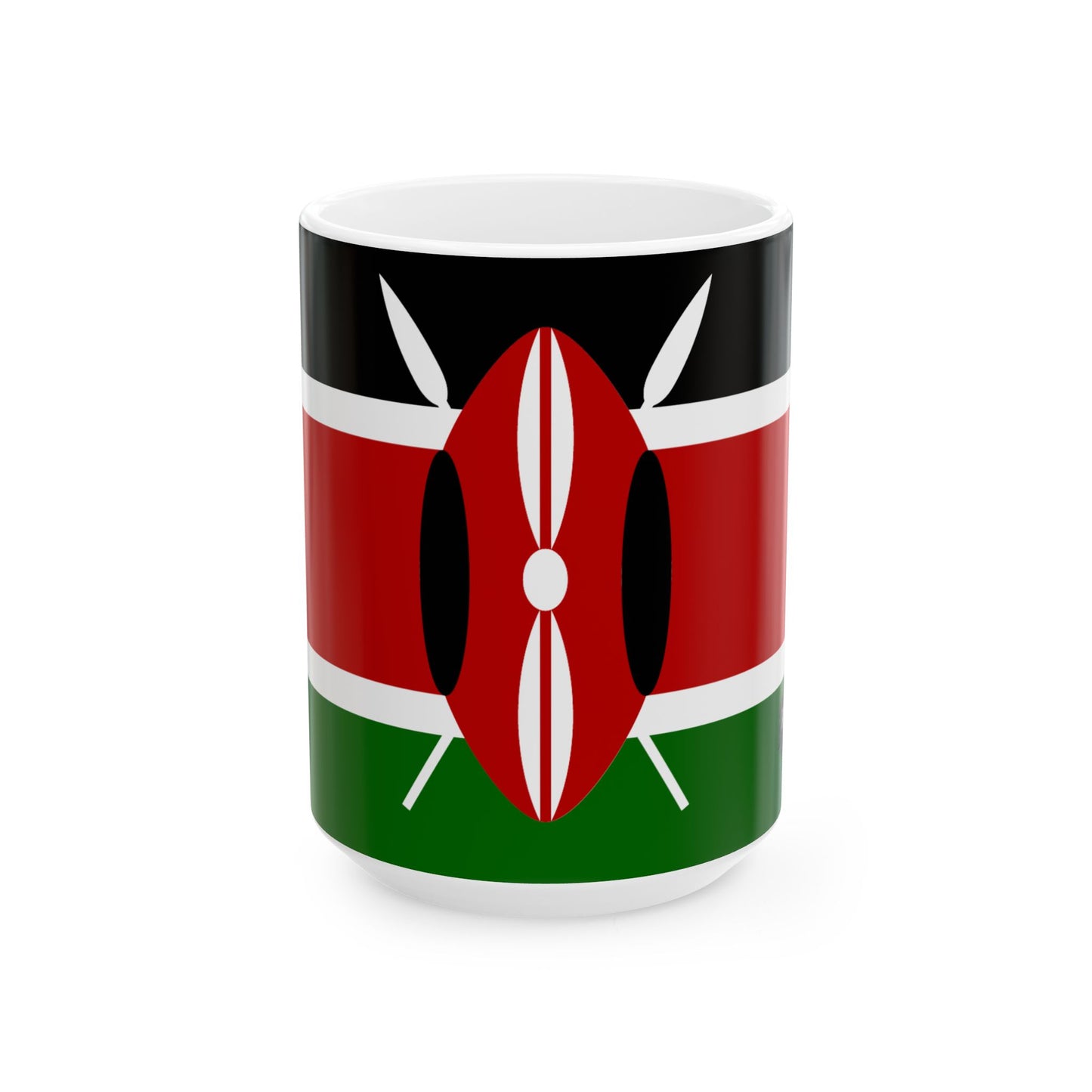Kenya Flag Coffee Tea Mug 11oz 15oz | Rep Ya Flag Ceramic Mug