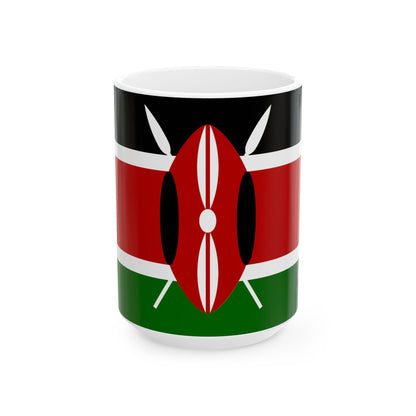 Kenya Flag Coffee Tea Mug 11oz 15oz | Rep Ya Flag Ceramic Mug