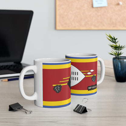 Eswatini Flag Coffee Tea Mug 11oz 15oz | Rep Ya Flag Ceramic Mug