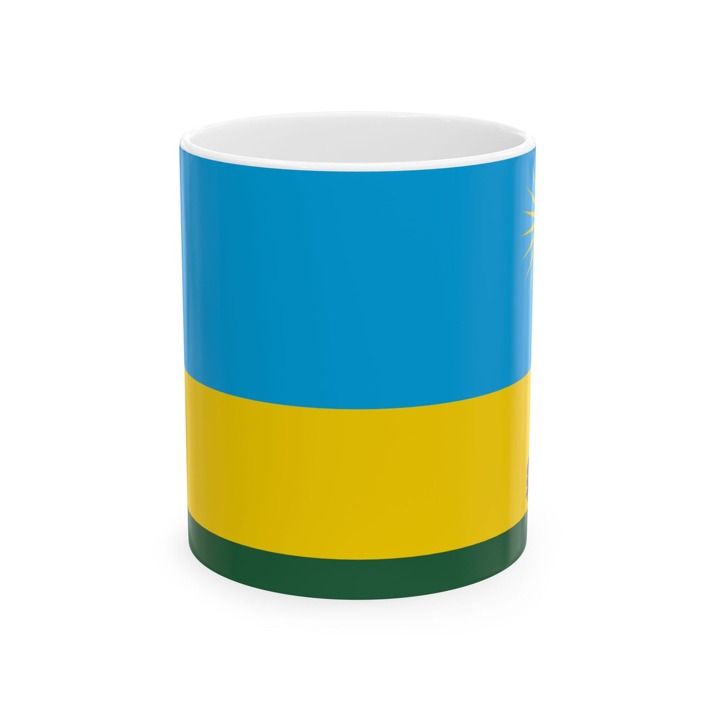 Rwanda Flag Coffee Tea Mug 11oz 15oz | Rep Ya Flag Ceramic Mug