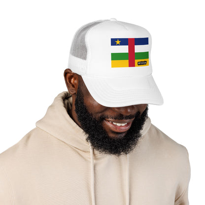 Central African Republic Flag Foam Trucker Hat | Central African Pride Snapback Cap | Rep Ya Flag