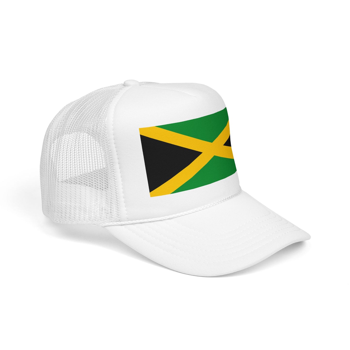 Jamaica Flag Foam Trucker Hat | Jamaican Pride Snapback Cap | Rep Ya Flag