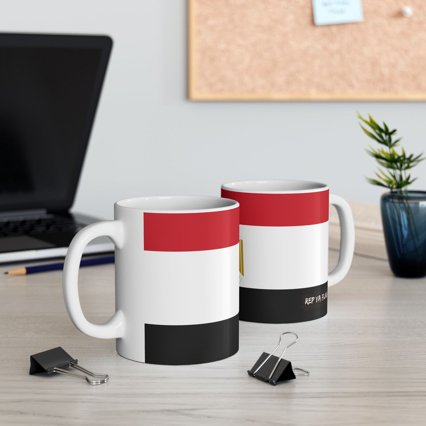 Egypt Flag Coffee Tea Mug 11oz 15oz | Rep Ya Flag Ceramic Mug