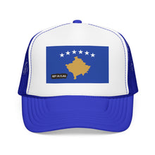Kosovo Flag Foam Trucker Hat | Kosovar Pride Snapback Cap | Rep Ya Flag