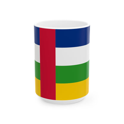 Central African Republic Flag Coffee Tea Mug 11oz 15oz | Central African Heritage Mug | Rep Ya Flag
