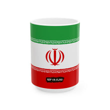 Iran Flag Coffee Tea Mug 11oz 15oz | Rep Ya Flag Ceramic Mug