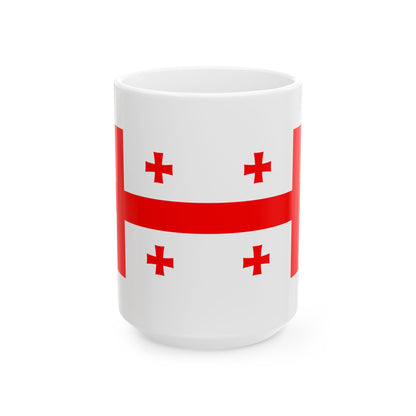 Georgia Flag Coffee Tea Mug 11oz 15oz | Rep Ya Flag Ceramic Mug