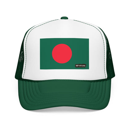 Bangladesh Flag Foam Trucker Hat | Bangladeshi Pride Snapback Cap | Rep Ya Flag