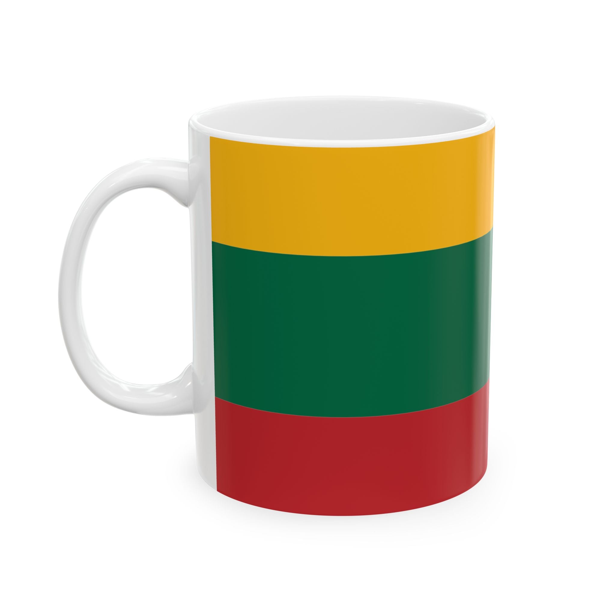 Lithuania Flag Coffee Tea Mug 11oz 15oz | Rep Ya Flag Ceramic Mug