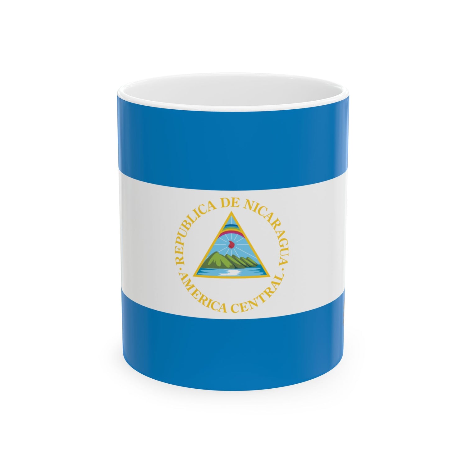 Nicaragua Flag Coffee Tea Mug 11oz 15oz | Rep Ya Flag Ceramic Mug