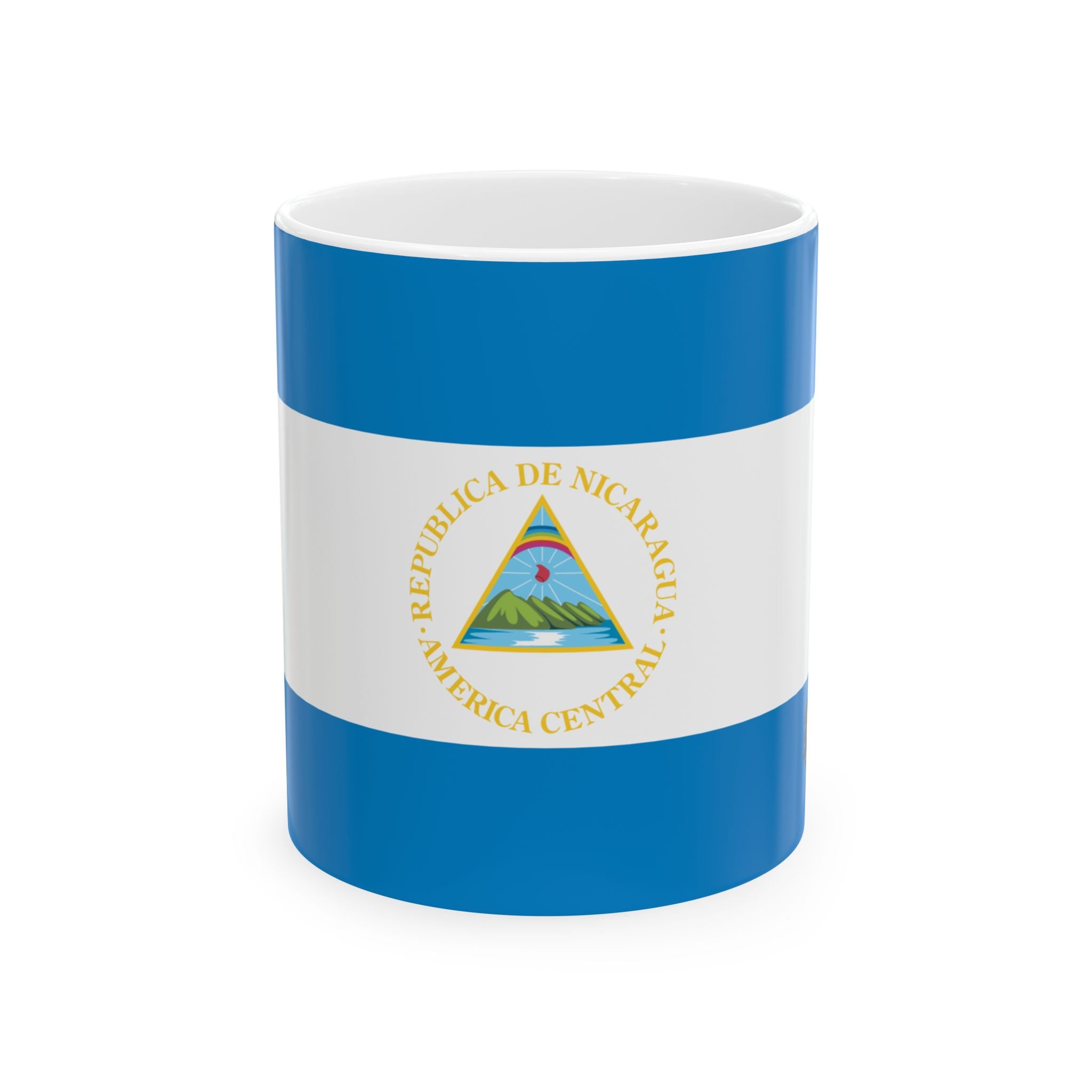 Nicaragua Flag Coffee Tea Mug 11oz 15oz | Rep Ya Flag Ceramic Mug