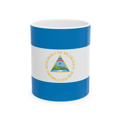 Nicaragua Flag Coffee Tea Mug 11oz 15oz | Rep Ya Flag Ceramic Mug