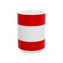 Austria Flag Coffee Mug | Austrian Pride Ceramic Tea Mug 11oz & 15oz | Rep Ya Flag