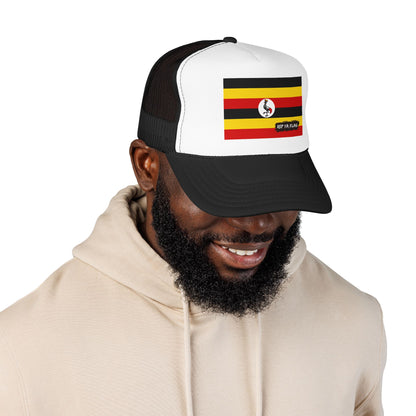 Uganda Flag Foam Trucker Hat | Rep Ya Flag design