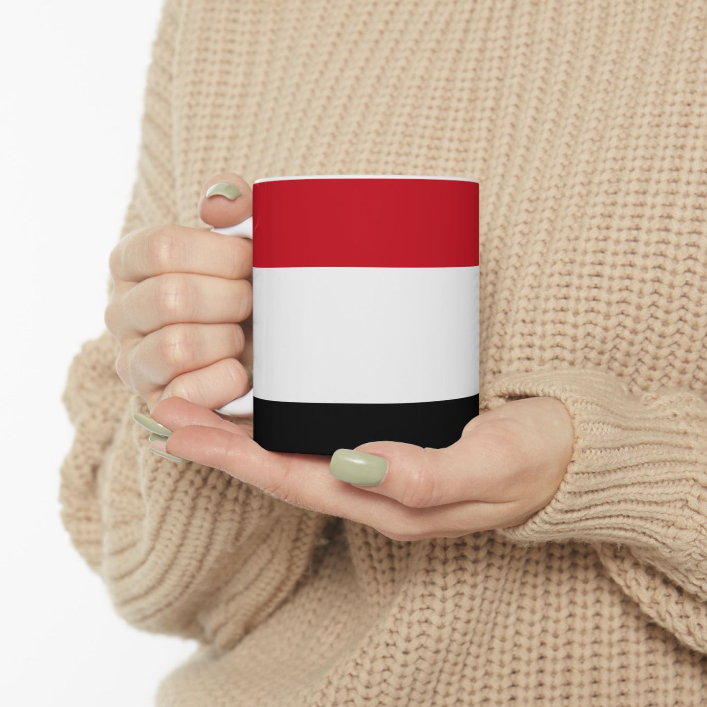 Yemen Flag Mug Ceramic Coffee Cup | 11oz 15oz | Rep Ya Flag