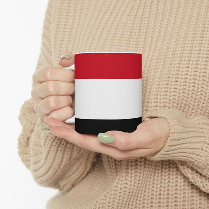 Yemen Flag Mug Ceramic Coffee Cup | 11oz 15oz | Rep Ya Flag