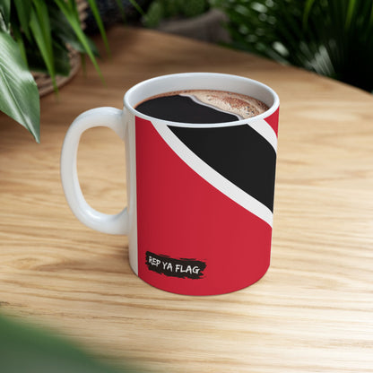 Trinidad and Tobago Flag Coffee Tea Mug 11oz 15oz | Rep Ya Flag Ceramic Mug