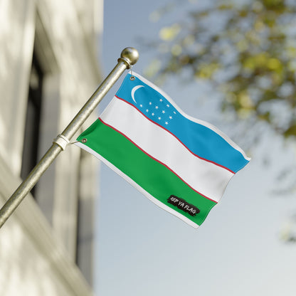 Uzbekistan Flag Double Sided Flag, Outdoor Garden Banner | Country Flag