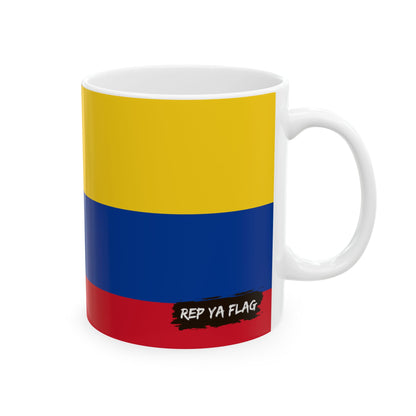 Colombia Flag Coffee Tea Mug 11oz 15oz | Colombian Heritage Mug | Rep Ya Flag