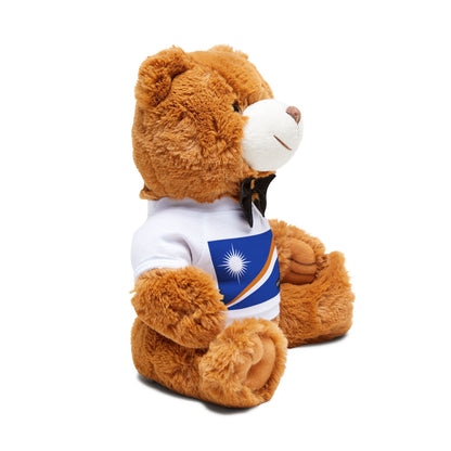 Marshall Islands Flag Teddy Bear | Marshallese Heritage Plush Gift | Cultural Keepsake | Baby Gift Stuffed Animal