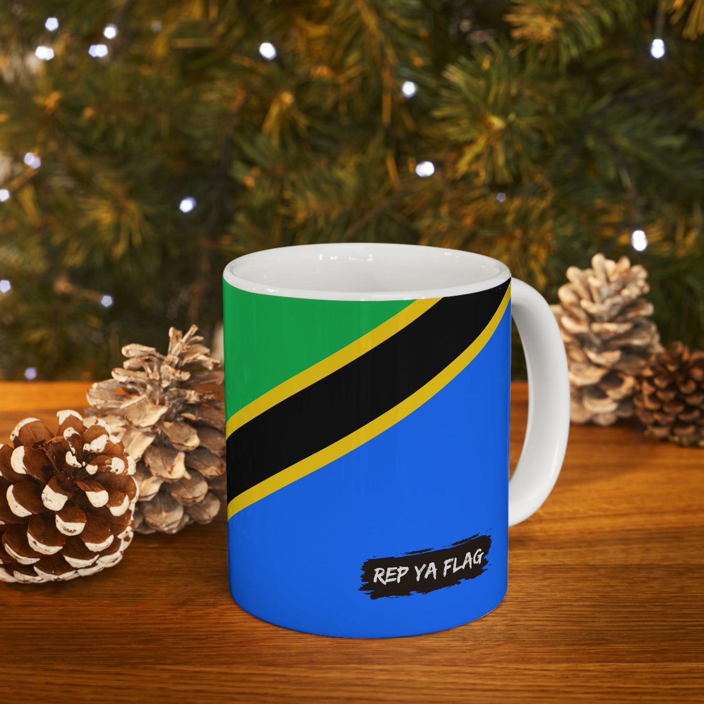 Tanzania Flag Coffee Tea Mug 11oz 15oz | Rep Ya Flag Ceramic Mug