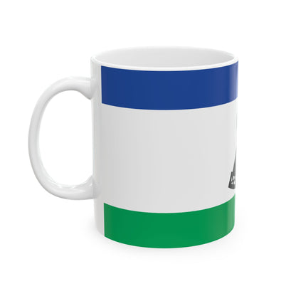 Lesotho Flag Coffee Tea Mug 11oz 15oz | Rep Ya Flag Ceramic Mug