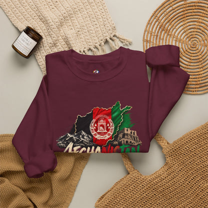 Afghanistan Flag Crewneck Sweatshirt — Patriotic Afghan Pride Sweater