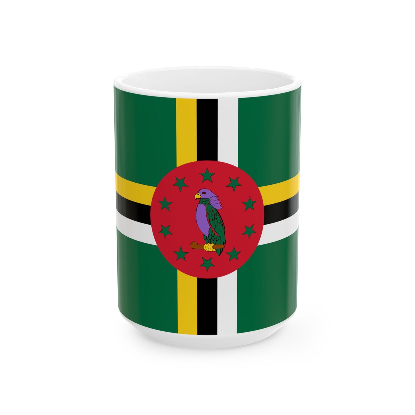 Dominica Flag Coffee Tea Mug 11oz 15oz | Rep Ya Flag Ceramic Mug