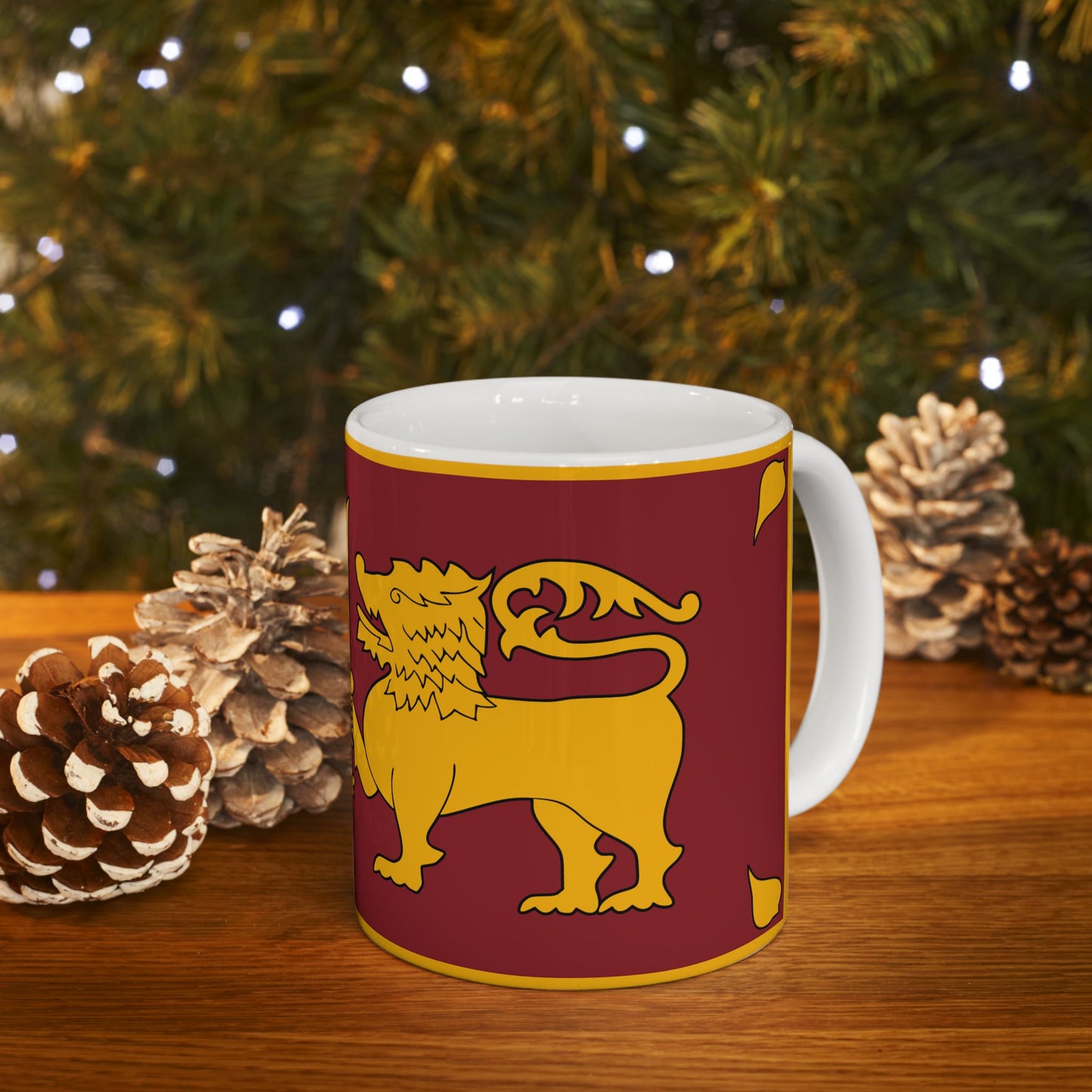 Sri Lanka Flag Coffee Tea Mug 11oz 15oz | Rep Ya Flag Ceramic Mug
